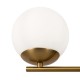 68509-045 Brass 6 Light Centre Fitting with Opal Glasses 68509-045 Brass 6 Light Centre Fitting with Opal Glasses