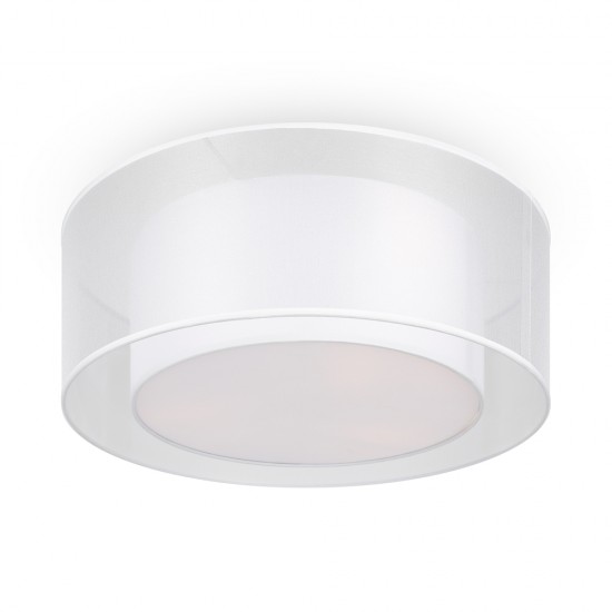 68595-045 White Fabric Flush with Diffuser