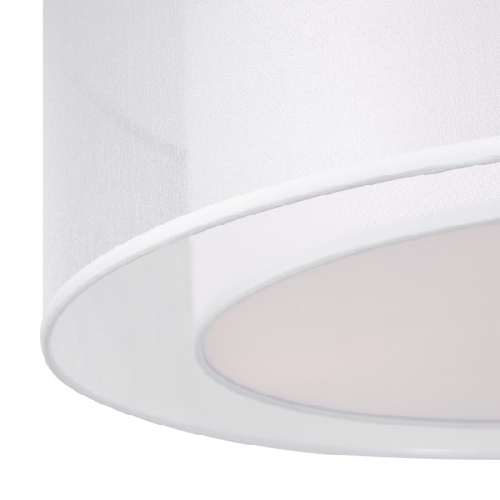68595-045 White Fabric Flush with Diffuser