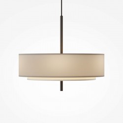 76470-045 Light Grey Fabric Pendant with Diffuser