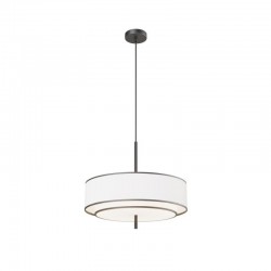 76471-045 White & Black Fabric Pendant with Diffuser