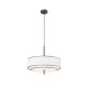 76471-045 White & Black Fabric Pendant with Diffuser