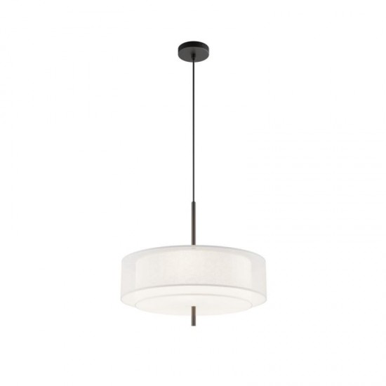 76472-045 White Fabric Pendant with Diffuser