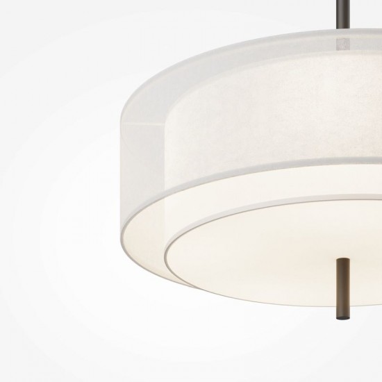 76472-045 White Fabric Pendant with Diffuser
