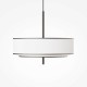 76471-045 White & Black Fabric Pendant with Diffuser