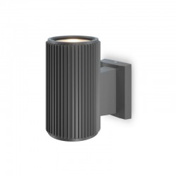 68721-045 Outdoor Ribbed Grey Small Wall Lamp
