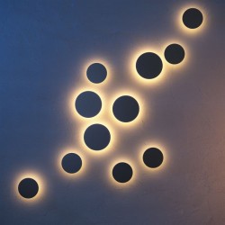 68729-045 Outdoor Graphite LED Wall Lamp Ø 14 cm