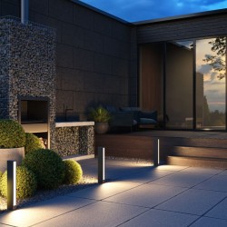 68712-045 Outdoor Graphite & White LED Bollard 450 lm