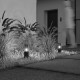 73637-045 Outdoor Graphite Bollard with Ombre Glass