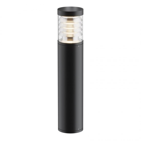 73688-045 Outdoor Graphite LED Bollard with Clear Diffuser