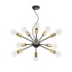 43603-045 Black & Brass 12 Light Centre Fitting