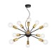 43603-045 Black & Brass 12 Light Centre Fitting