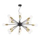 43602-045 Black & Brass 18 Light Centre Fitting