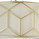 42526-045 Linen with Stencil Pattern 5 Light Ceiling Lamp