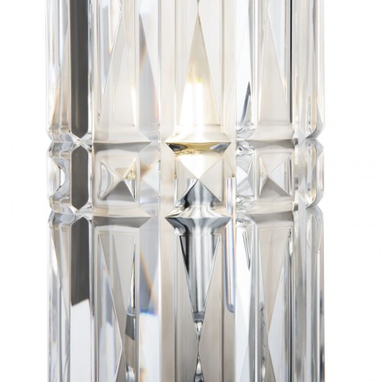 68678-045 Chrome Wall Lamp with Crystal