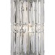 68679-045 Chrome 3 Light Wall Lamp with Crystal