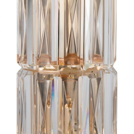 68675-045 Gold 3 Light Wall Lamp with Crystal