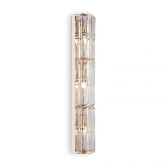 68675-045 Gold 3 Light Wall Lamp with Crystal