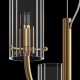 68674-045 Brass 3 Light Centre Fitting with Ribbed Glasses