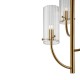 68674-045 Brass 3 Light Centre Fitting with Ribbed Glasses