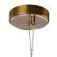 68674-045 Brass 3 Light Centre Fitting with Ribbed Glasses