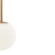 68462-045 Matt Gold Pendant with White Glass Ø15