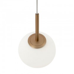 68462-045 Matt Gold Pendant with White Glass Ø15