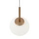 68462-045 Matt Gold Pendant with White Glass Ø15