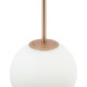 68464-045 Matt Gold Pendant with White Glass Ø20
