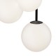 68460-045 Black 3 Light Cluster Fitting with White Glasses