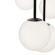 68461-045 Black 5 Light Cluster Fitting with White Glasses