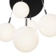 68461-045 Black 5 Light Cluster Fitting with White Glasses