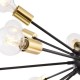 43602-045 Black & Brass 18 Light Centre Fitting