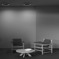 81239-045 Black CCT Ceiling Lamp Ø 40 cm