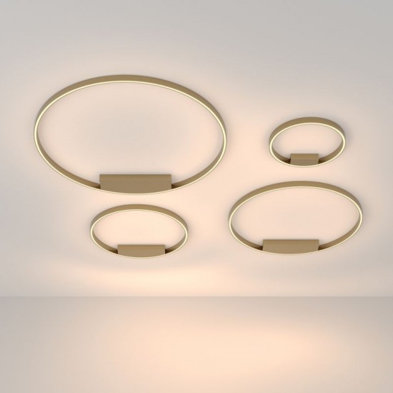 68597-045 LED 3000K Brass Metal Ring Ceiling Lamp Ø40