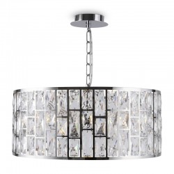 42649-045 Chrome 4 Light Pendant with Crystal