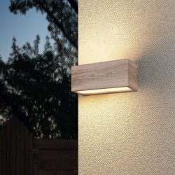77599-049 Wooden Up & Down Wall Lamp IP44
