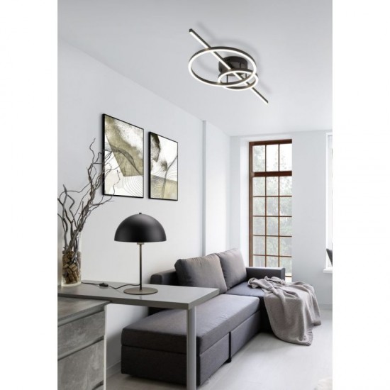 70857-049 Matt Black Table Lamp ∅ 30 cm