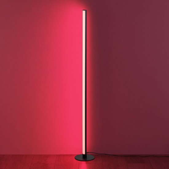 77153-049 Black RGB Floor Lamp with Sound Control