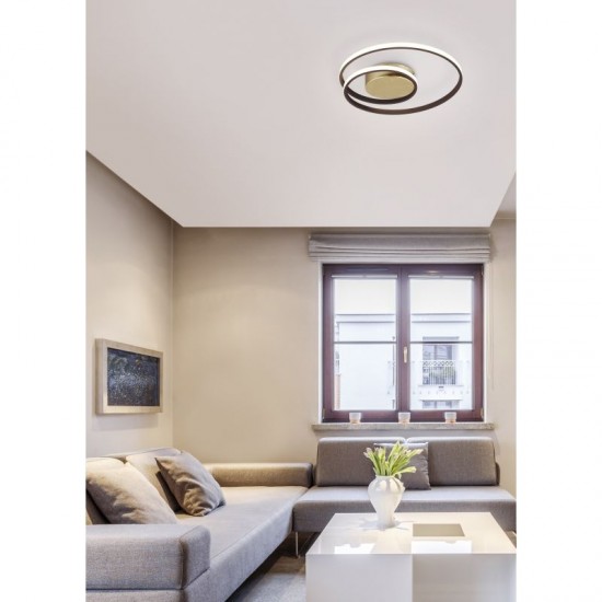 47806-049 Rusty & Gold LED Ceiling Lamp