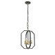 Berlin 1 - Matt Black & Gold 4 Light Pendant