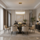 Monte Carlo 4 - Matt Gold 6 Light over Island Fitting with Clear Glass Rods