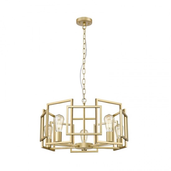 Milan 1 - Painted Gold 5 Light Centre Fitting