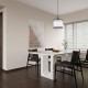 Monaco 3BK - Matt Black Pendant with Clear Glass Rods