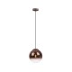 Zurich 1 - Matt Coffee Pendant with Ombre Copper Glass