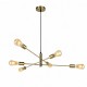 Anna AB - Adjustable Antique Brass 6 Light Centre Fitting