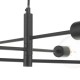 Anna BK - Adjustable Matt Black 6 Light Centre Fitting