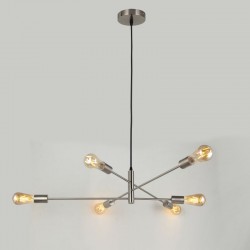 Anna SC - Adjustable Satin Chrome 6 Light Centre Fitting Anna SC - Adjustable Satin Chrome 6 Light Centre Fitting