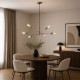 Anna SC - Adjustable Satin Chrome 6 Light Centre Fitting