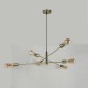 Anna AB - Adjustable Antique Brass 6 Light Centre Fitting
